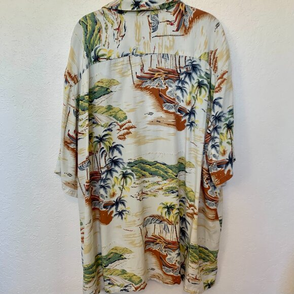 Hilo Hattie 4XL Mens Hawaiian shirt - Made in Hawaii Aloha theme Palm trees - Picture 4 of 6